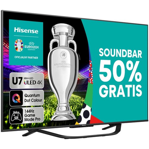 Telewizor HISENSE 65U7KQ 65 MINILED 4K 144 Hz